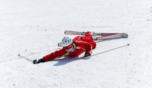 Cómo caer sobre los esquís