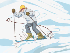 Cómo esquiar en moguls
