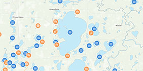 Lugares de pesca cercanos: mapa interactivo de pesca