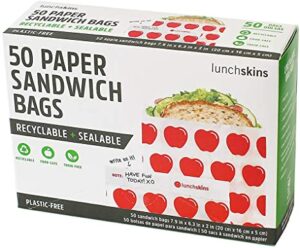 LunchSkins Recyclable+ Resellable Paper Sandwich Bags Revisión