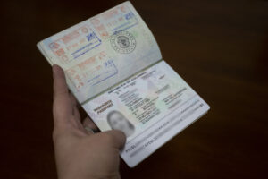 Revisión del caso de la barra de viaje del pasaporte